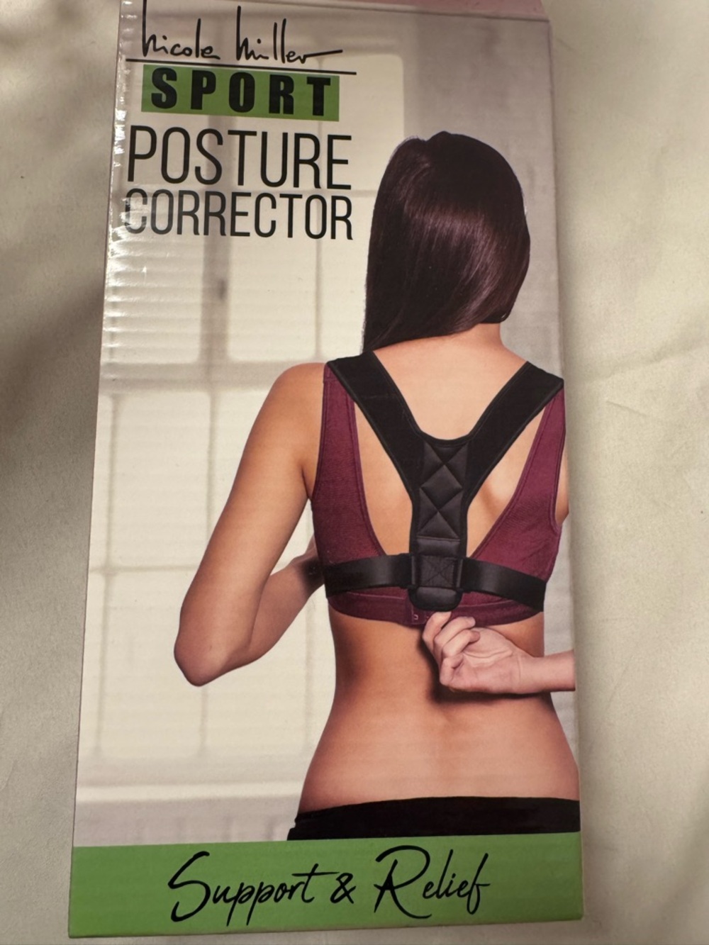 Nicole Miller Sport Posture Corrector in Black